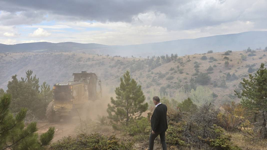 Konya Derbent’te orman yangını çıktı 19